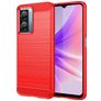 Mobigear Brushed Slim Coque Realme Narzo 50 5G Coque arrière en TPU Souple - Rouge