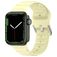 Mobigear Bumpy Bracelet Silicone Apple Watch Fermeture boucle ardillon - 42/41/40/38 mm - Jaune