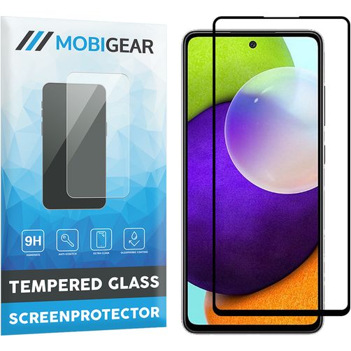 Mobigear Premium Samsung Galaxy A52 Verre trempé Protection d'écran - Compatible Coque - Noir