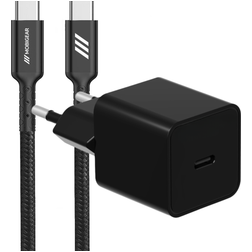 Mobigear Essentials - Simple USB-C Chargeur USB-C 1 mètre Power Delivery 20W - Noir
