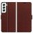 Mobigear Wallet Housse Samsung Galaxy S22 Etui Porte-Monnaie - Marron