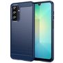 Mobigear Brushed Slim Coque Samsung Galaxy A26 Coque arrière en TPU Souple - Bleu