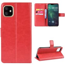 Mobigear Wallet Housse iPhone 11 Pro Max Etui Porte-Monnaie - Rouge