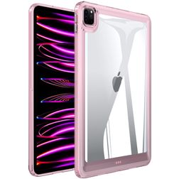 Mobigear Crystal Coque iPad Pro 11 Pouces (2020) Coque Arrière Rigide - Transparent / Rose