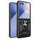 Mobigear Armor Ring Samsung Galaxy Z Flip 7 Plastique rigide Coque arrière Antichoc avec bague de maintien - Noir
