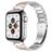 Mobigear Lissabon Bracelet Acier Apple Watch Fermeture boucle déployante - 49/46/45/44 mm - Rose / Argent