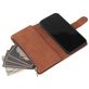 Mobigear Zipper Housse iPhone 12 Etui Porte-Monnaie - Marron