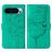 Mobigear Butterfly Housse Google Pixel 9 Etui Porte-Monnaie - Vert