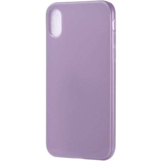 Mobigear Colors Coque iPhone XR Coque arrière en TPU Souple - Violet