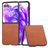 Mobigear Excellent Coque Motorola Razr 50 Ultra Coque arrière Rigide - Marron
