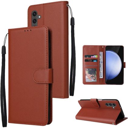 Mobigear Wallet Housse Samsung Galaxy S25 FE Etui Porte-Monnaie - Marron