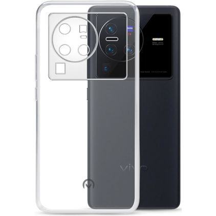 Mobilize Gelly Coque Transparente Vivo X80 Pro Coque arrière en TPU Souple - Transparent