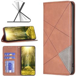 Mobigear Rhombus Slim Housse Xiaomi Redmi 10 5G Etui - Marron
