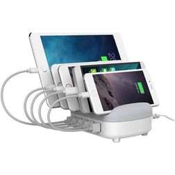 Orico Smart - 5 USB Station de recharge 40W 2.4A - Blanc