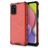 Mobigear Honeycomb Coque Samsung Galaxy A03s Coque arrière Rigide Anti-Chocs - Rouge