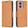 Mobigear Excellent Housse Motorola Moto E14 Etui Porte-Monnaie - Cognac