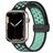 Mobigear Sport Plus Mag Bracelet Silicone Apple Watch Fermeture magnétique - 42/41/40/38 mm - Noir / Turquoise