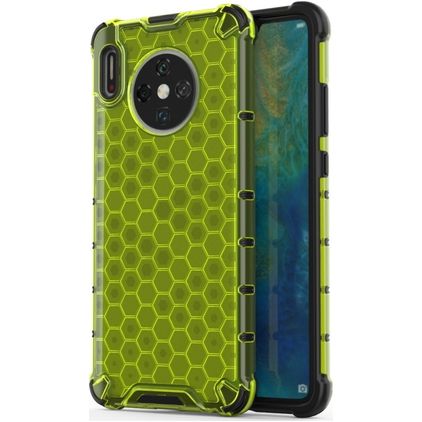 Mobigear Honeycomb Coque Huawei Mate 30 Coque arrière Rigide Anti-Chocs - Vert