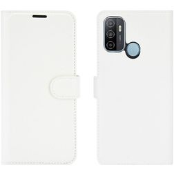 Mobigear Classic Housse OPPO A53s Etui Porte-Monnaie - Blanc