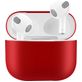 Mobigear Colors Coque Apple AirPods 3 Coque en Silicone Souple - Rouge