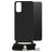 Mobilize Lanyard Gelly Samsung Galaxy A32 4G Coque avec cordon en TPU Souple - Noir