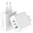 Mobilize Wall Charger Triple USB / USB-C Chargeur Sans câble Power Delivery 100W - Blanc
