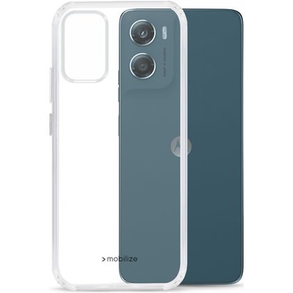 Mobilize Gelly Case Coque Transparente Motorola Moto G06 Coque arrière en TPU Souple - Transparent
