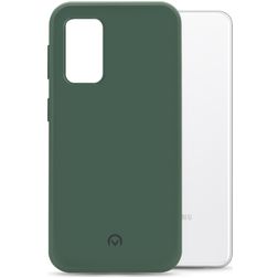 Mobilize Rubber Gelly Coque Samsung Galaxy A32 5G Coque arrière en TPU Souple - Matt Green