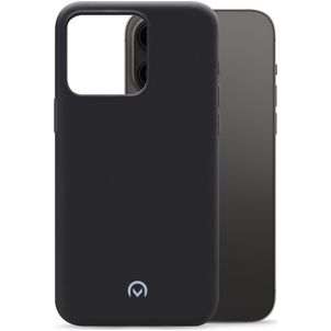 Mobilize Rubber Gelly Coque iPhone 14 Pro Max Coque arrière en TPU Souple - Matt Black