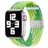 Mobigear Braided Bracelet Nylon Apple Watch Fermeture à pince - 42/41/40/38 mm - Citron vert