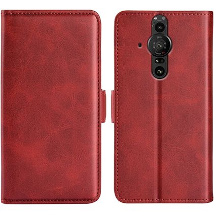 Mobigear Slim Magnet Housse Sony Xperia Pro-I Etui Porte-Monnaie - Rouge