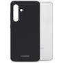 Mobilize Rubber Gelly Coque Samsung Galaxy S24 FE Coque arrière en TPU Souple - Noir