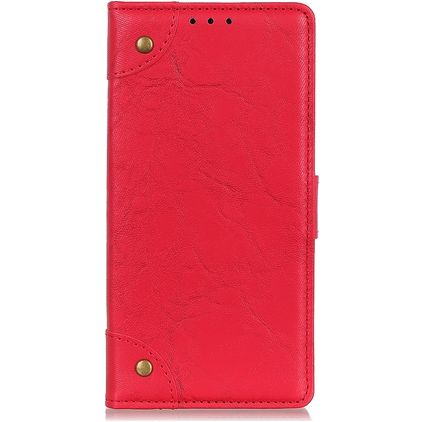 Mobigear Ranch Housse Samsung Galaxy A21 Etui Porte-Monnaie - Rouge