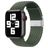 Mobigear Braided Bracelet Nylon pour Apple Watch Fermeture à pince - 42/41/40/38 mm - Olive