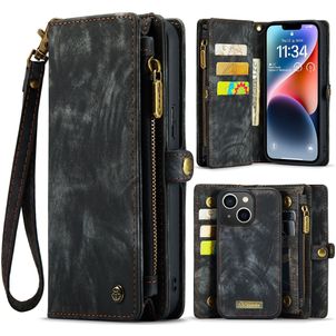Caseme 008 Housse iPhone 15 Etui avec Coque Détachable Porte-Monnaie - Noir