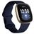 Mobigear Sport Dual Bracelet Silicone Fitbit Sense Fermeture à clou et passant - Dark Blue