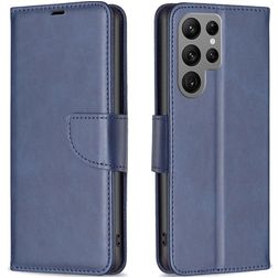 Mobigear Excellent Housse Samsung Galaxy S23 Ultra Etui Porte-Monnaie - Bleu