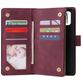Mobigear Zipper Housse Samsung Galaxy A71 Etui Porte-Monnaie - Rouge