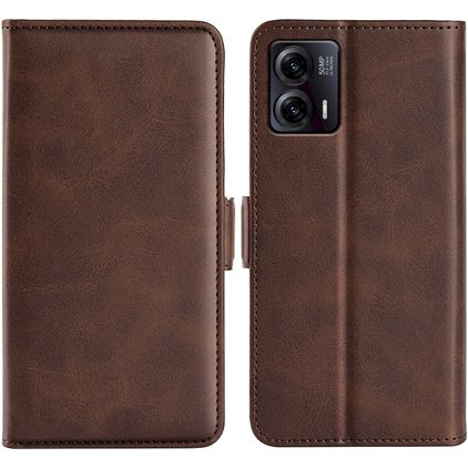 Mobigear Slim Magnet Housse TCL 40 SE Etui Porte-Monnaie - Marron