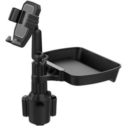 Mobigear Side Tray Support Voiture Porte-gobelet Pince Universel - Noir