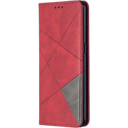 Mobigear Rhombus Slim Housse OPPO Reno 4 Etui - Rouge