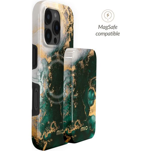 MIO - Batterie externe 5.000 mAh 15W - Compatible MagSafe - Green Marble