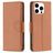 Mobigear Excellent Housse iPhone 16 Pro Etui Porte-Monnaie - Marron