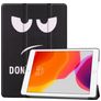 Mobigear Tri-Fold Coque iPad 9 (2021) Etui - Do Not Touch