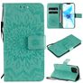 Mobigear Sunflower Housse iPhone 12 Mini Etui Porte-Monnaie - Turquoise