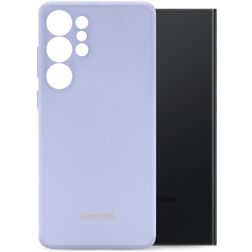 Mobilize Rubber Gelly Coque Samsung Galaxy S24 Ultra Coque arrière en TPU Souple - Pastel Purple