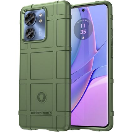 Mobigear Rugged Shield Motorola Edge 40 TPU souple Coque arrière Antichoc - Vert