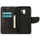 Mobigear Butterfly Housse Samsung Galaxy A8 (2018) Etui Porte-Monnaie - Noir