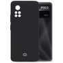 Mobilize Rubber Gelly Coque POCO X4 Pro 5G Coque arrière en TPU Souple - Matt Black