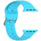 Mobigear Bumpy Bracelet Silicone Apple Watch Fermeture boucle ardillon - 49/46/45/44 mm - Bleu